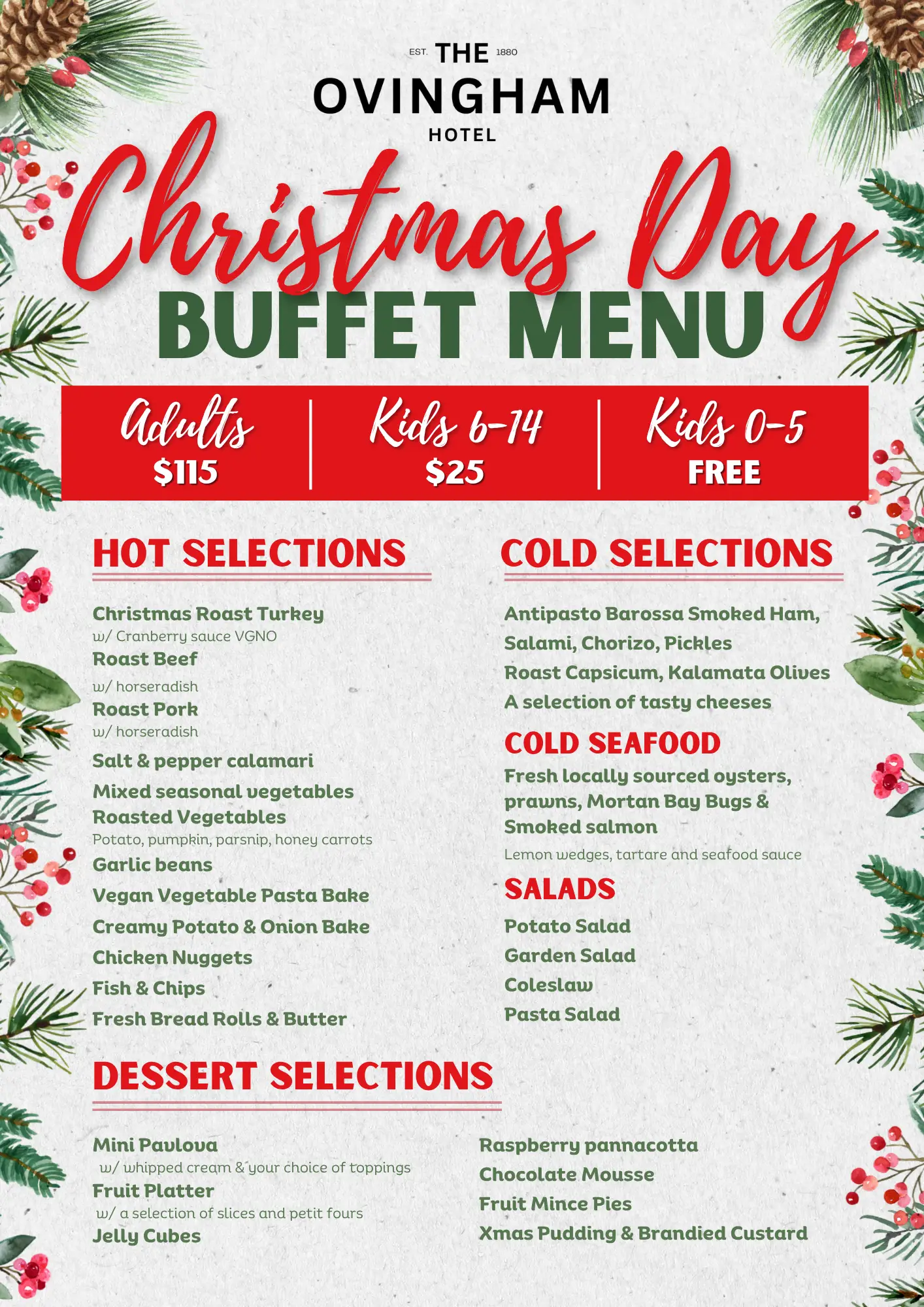 Christmas Day Buffet