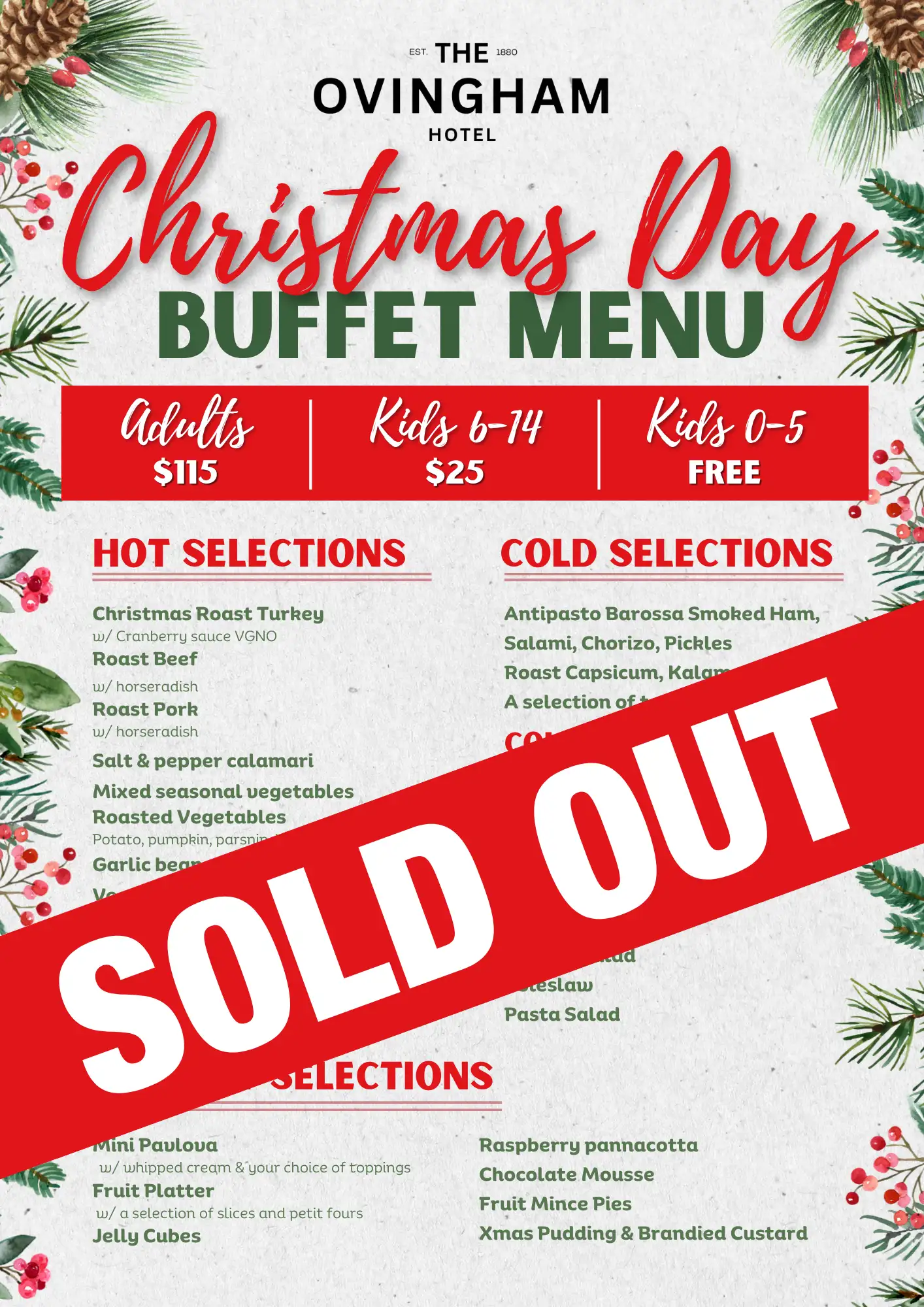 Christmas Day Buffet